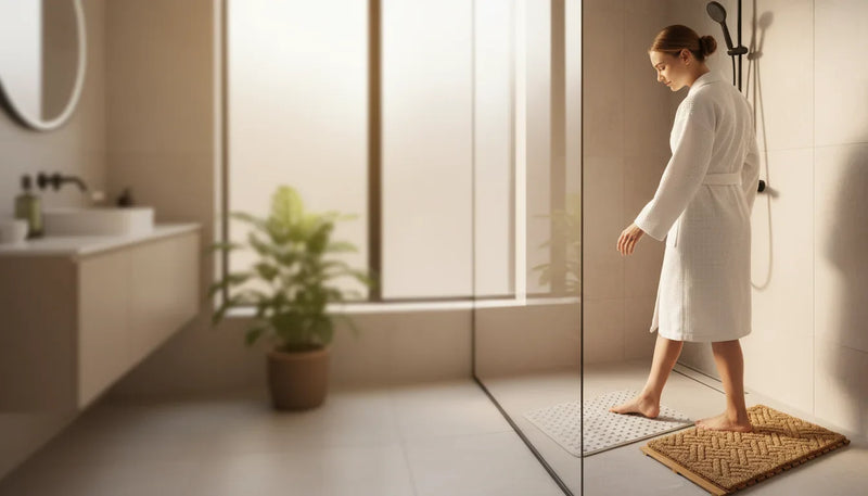 Choisir un tapis de douche antidérapant éco: budget vs premium - Image de couverture