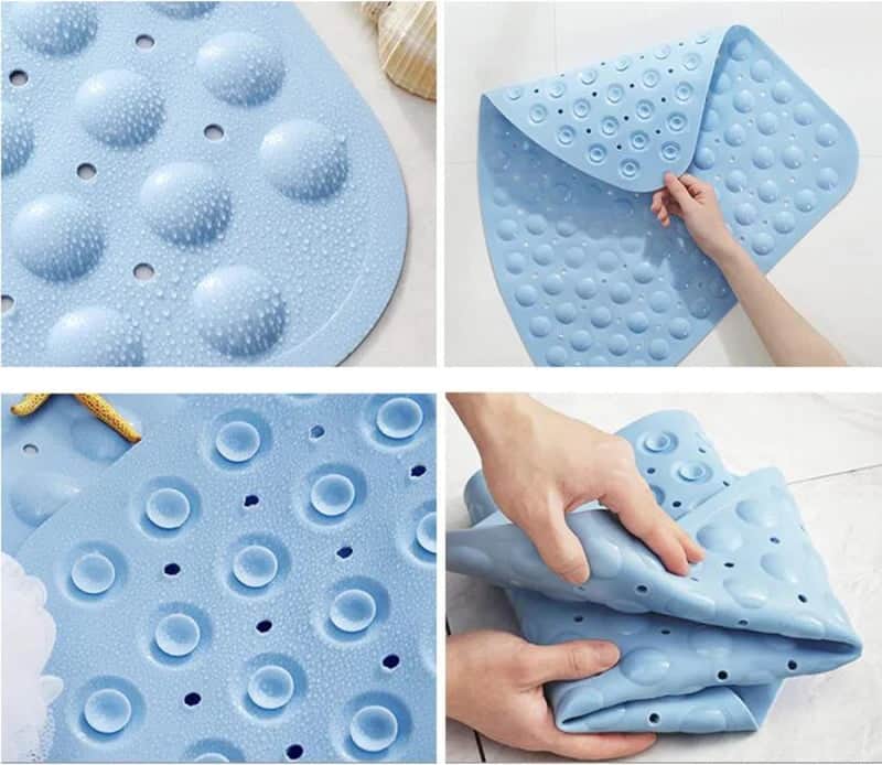 Tapis de Douche d’Angle Antidérapant