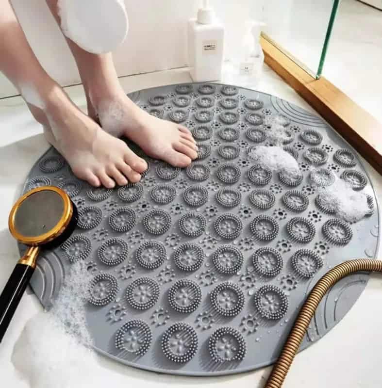 Tapis de Douche Rond Antidérapant